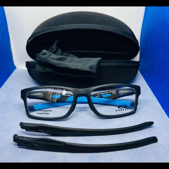 New OAKLEY OX8118-0156 CROSSLINK Fit (A) Satin Black 56/17/137 RX Eyeglasses - Picture 3 of 9
